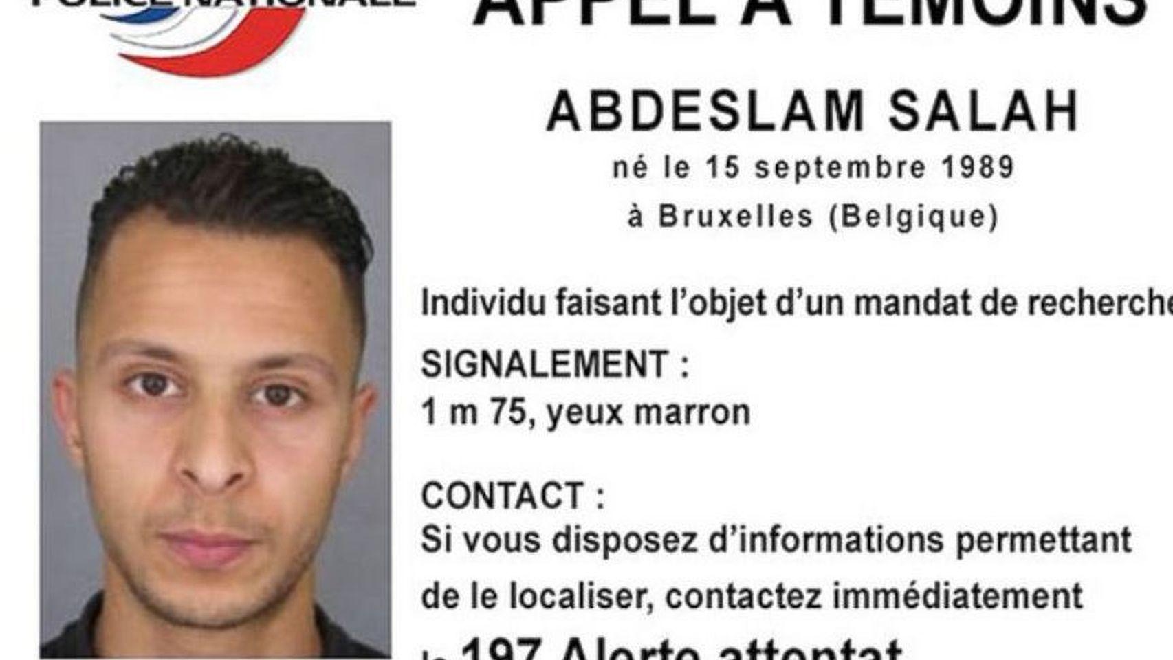 Ficha de Salah Abdeslam