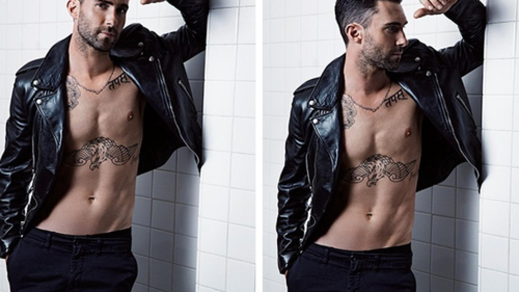 Adam Levine posa en la promoción de The Voice