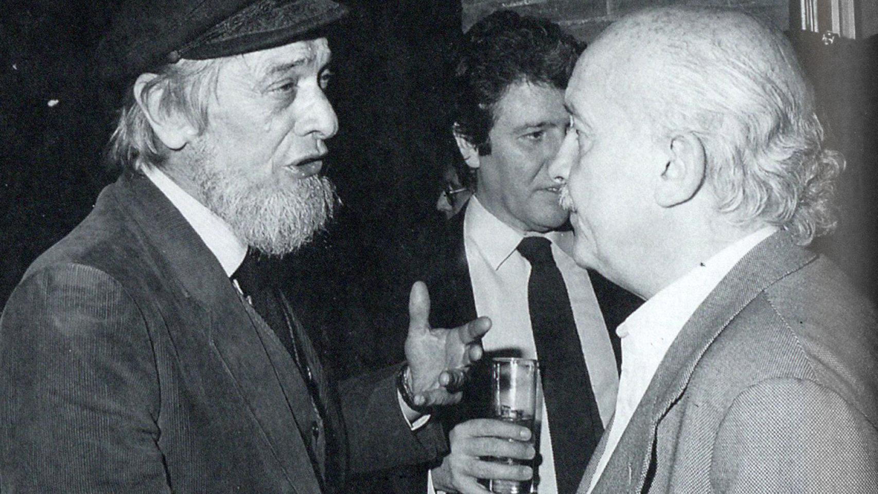 Barral con Jorge Herralde y Ricardo Muñoz Suay