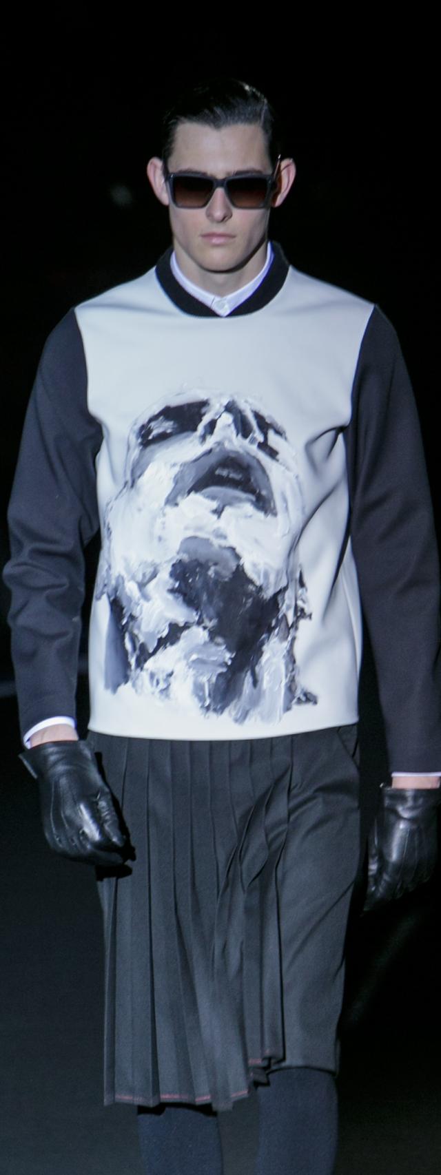 David Delfín apuesta por las faldas masculinas. Getty