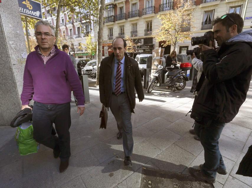 Ignacio Palacios, a su salida de la Audiencia Nacional.