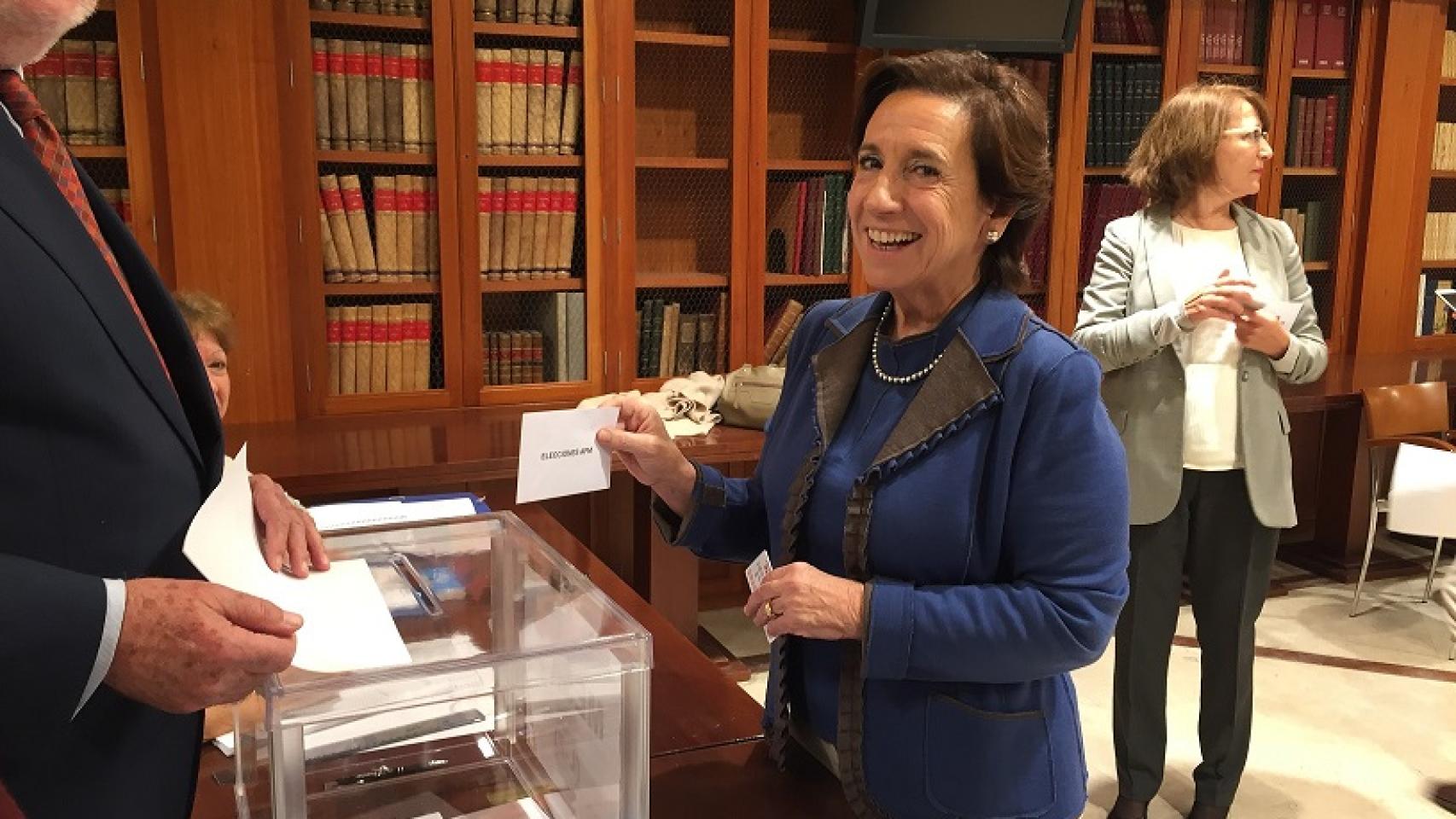 La presidenta de la Asociación de la Prensa de Madrid, Victoria Prego.