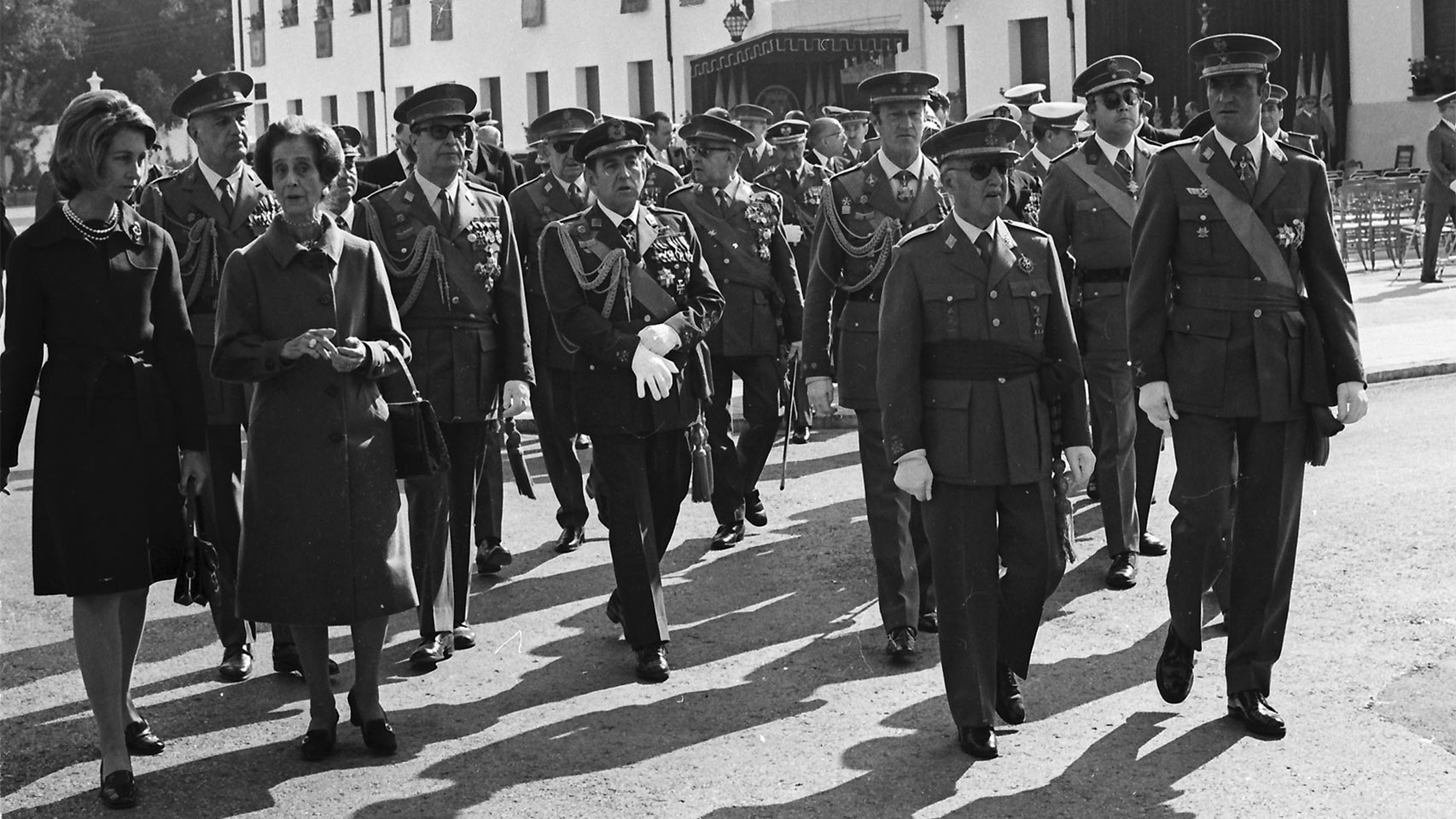 Visita de ambos matrimonios a Castilla La Mancha, en 1974.