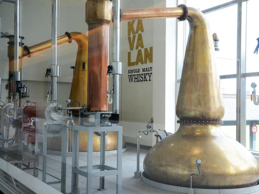 Los alambiques de Kavalan.