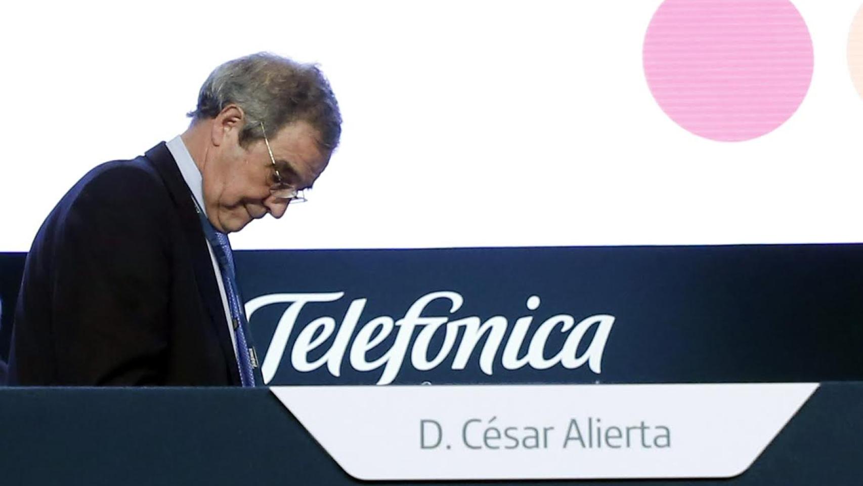 El presidente de Telefónica, César Alierta.