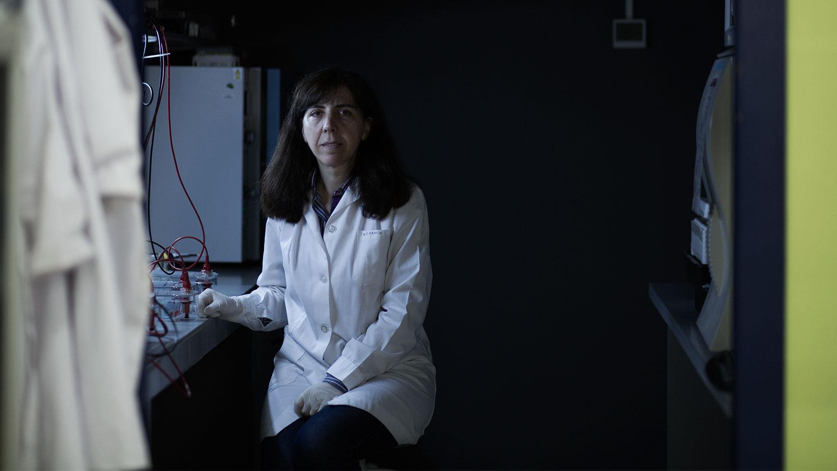 Maripaz Martín, en el laboratorio del RJB.