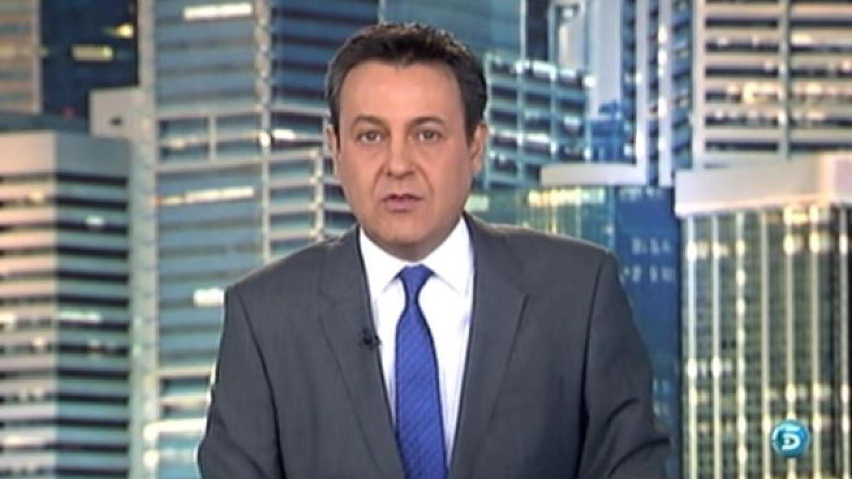 Pepe Ribagorda, presentador de Informativos Telecinco