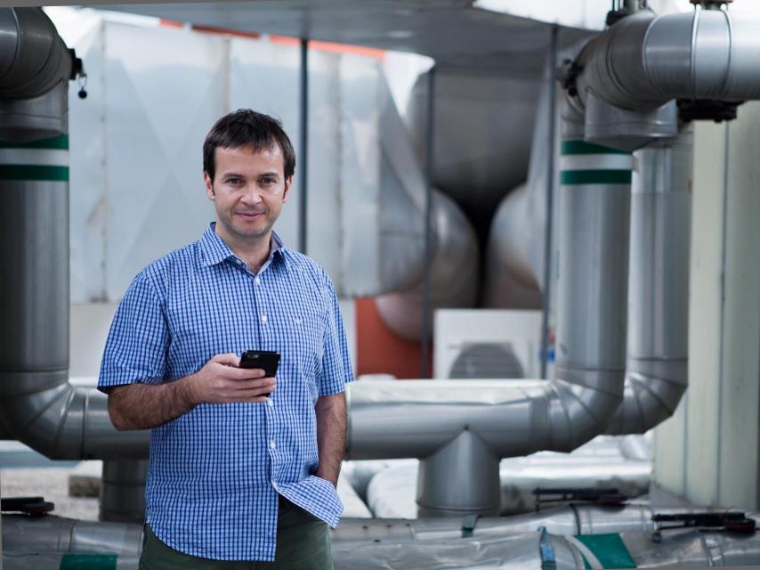 Nacho González-Barros, en la terraza de El Español.