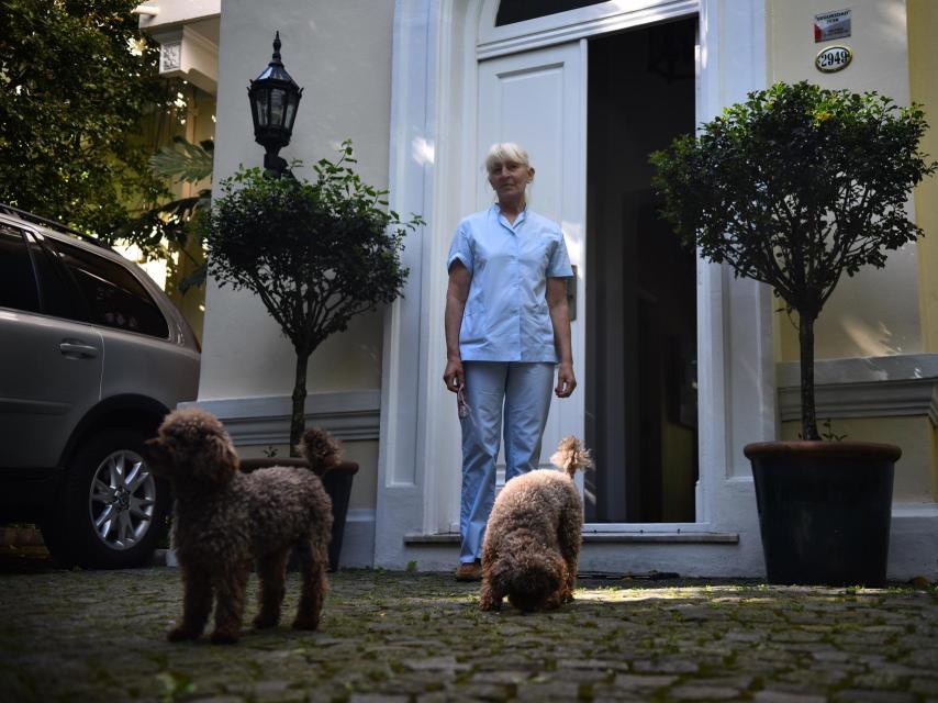 Una de las casas residenciales en el Barrio Parque.