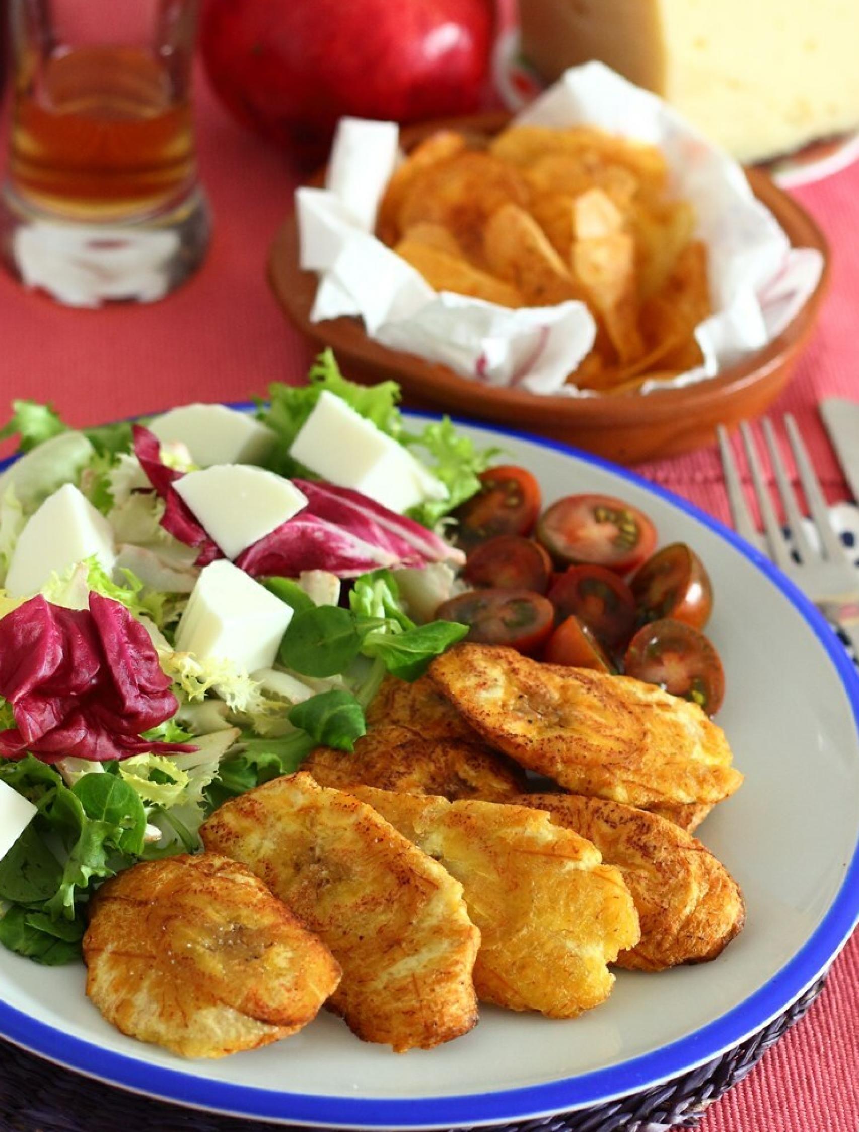 Tostones y mariquitas de plátano macho