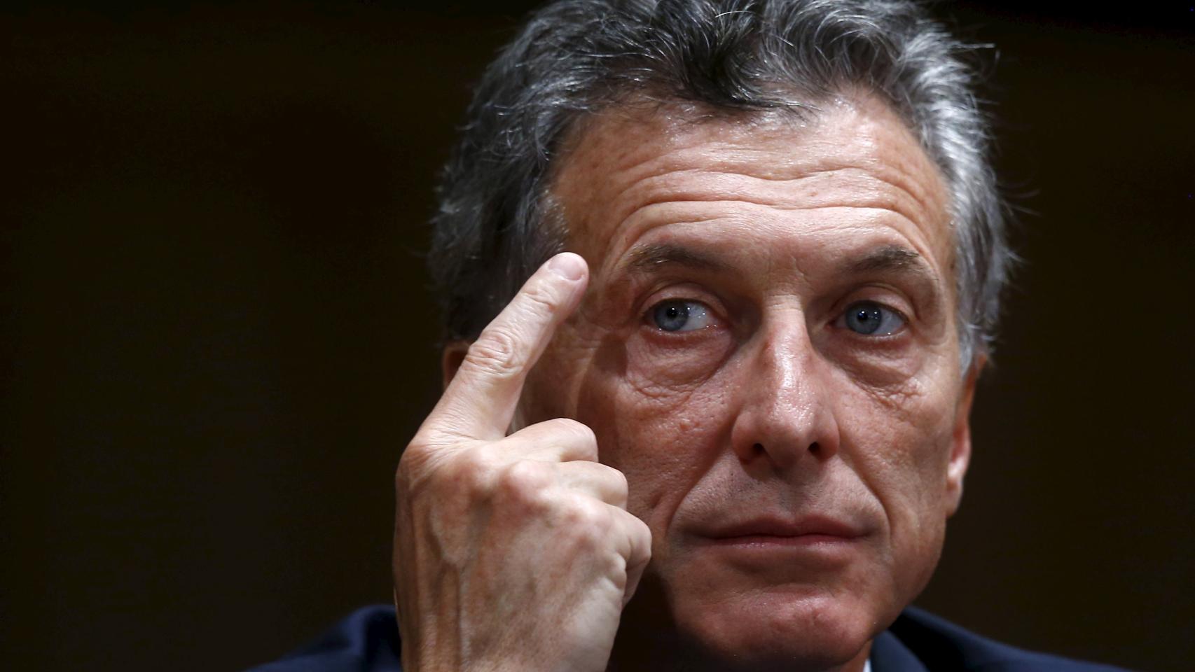 Macri, durante la rueda de prensa en Buenas Aires