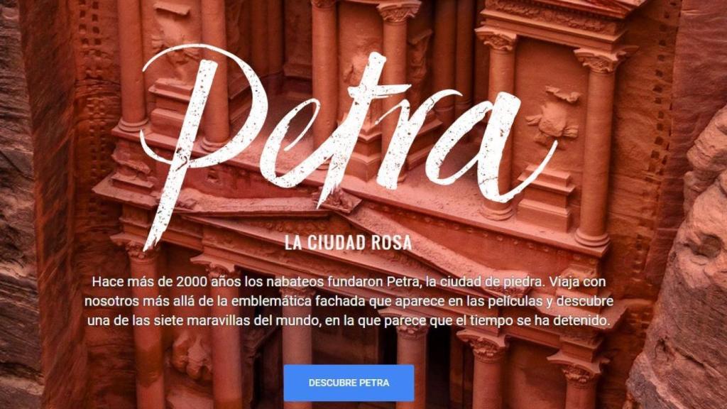 Siéntete como Indiana Jones por las ruinas de Petra en Google Street View