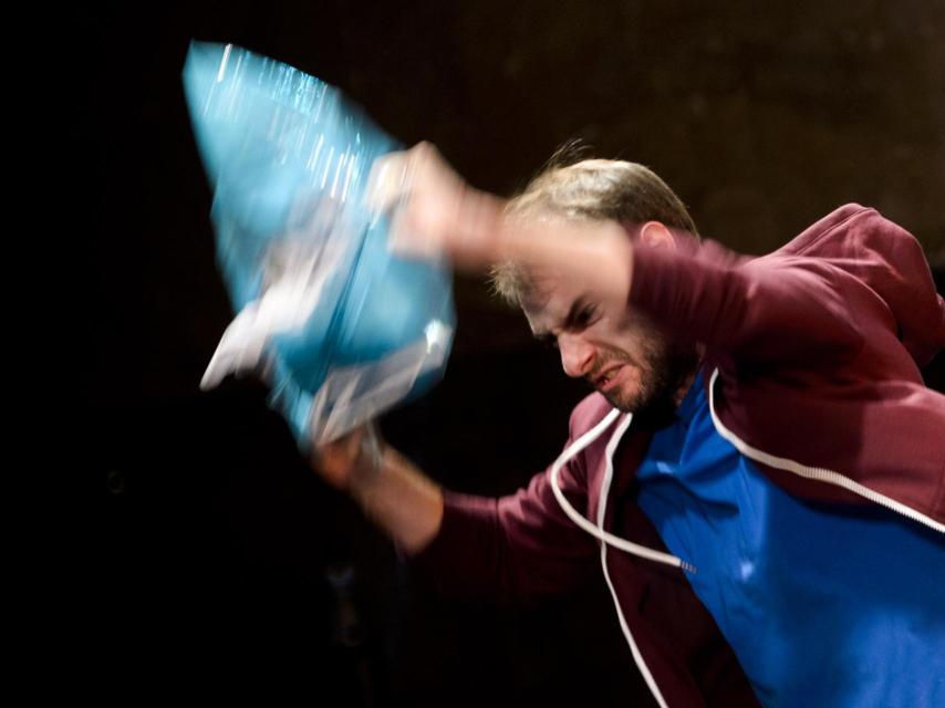 Pedro Ángel Roca, en una de las escenas de la obra.