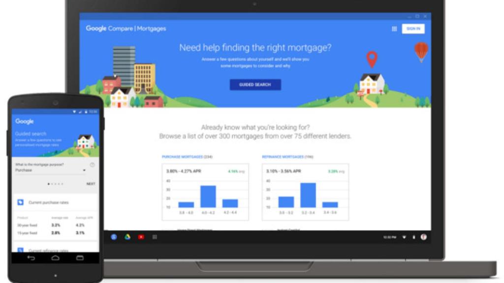Google se viste de asesor financiero: lanza en EE UU un comparador de hipotecas