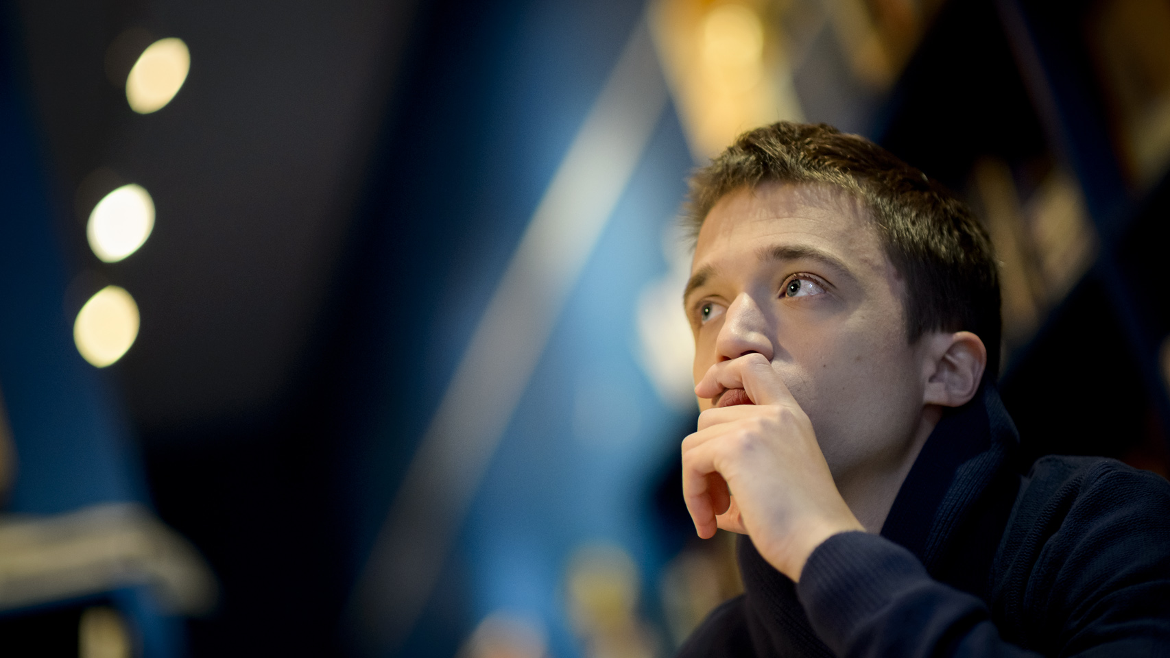 Errejón, durante la entrevista con EL ESPAÑOL.