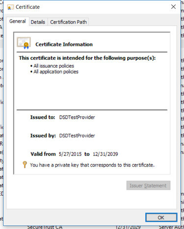 dell certificado