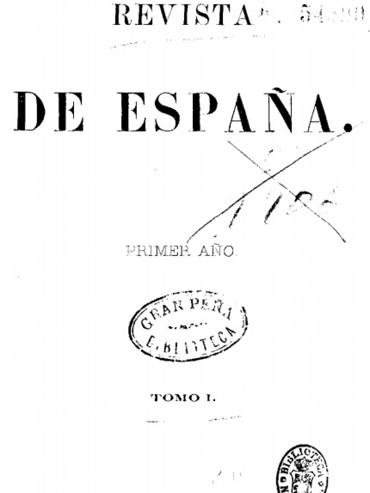 Cabecera de la revista España.