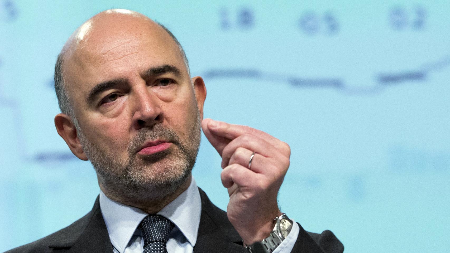 El comisario de Asuntos Económicos, Pierre Moscovici, en una reciente rueda de prensa