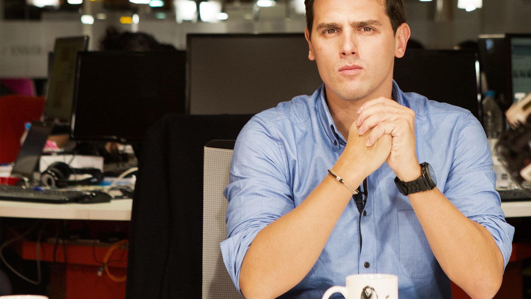 Albert Rivera, durante su entrevista en EL ESPAÑOL