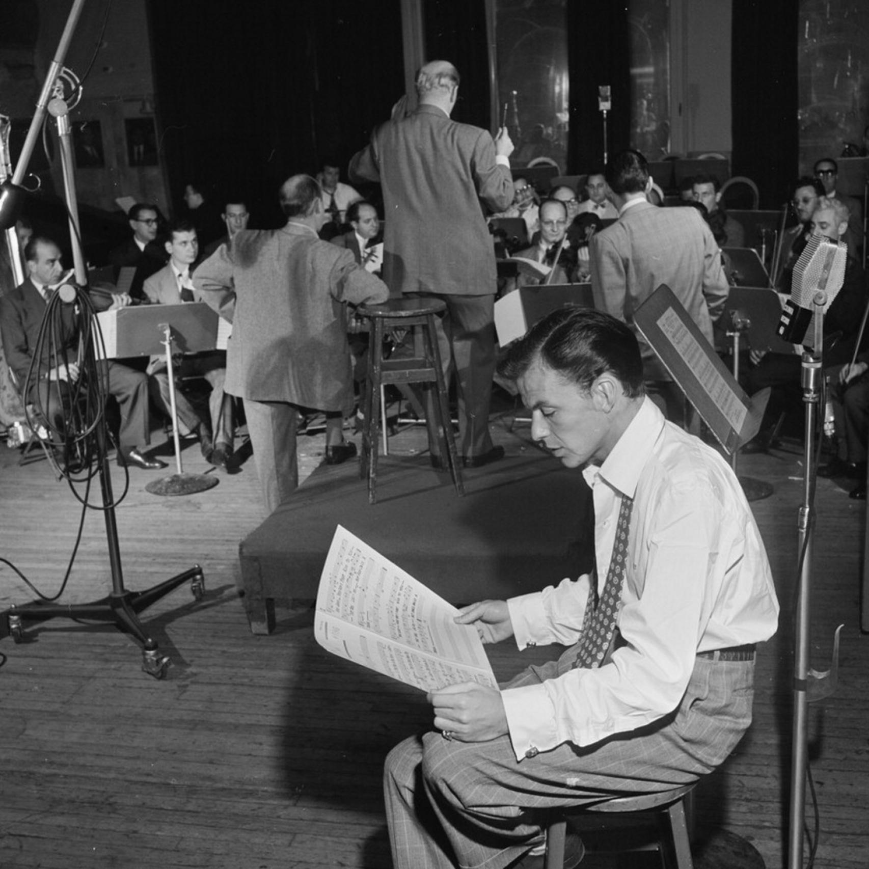 Frank Sinatra y Axel Stordahl (Nueva York 1947).