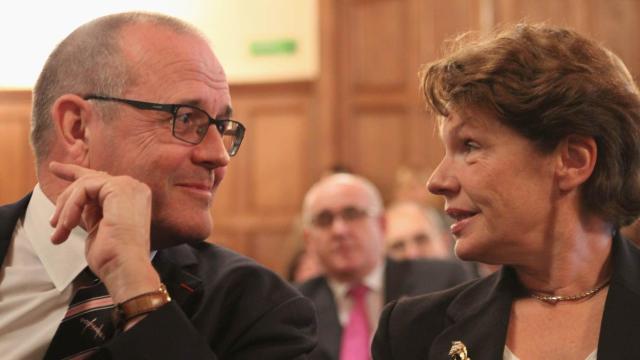 Chris y su mujer Marlene, en la entrega del premio de Covite.