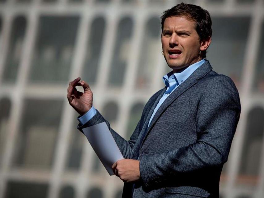 El candidato de Ciudadanos a la Presidencia del Gobierno, Albert Rivera.