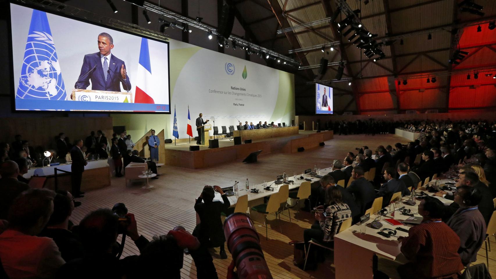 Barack Obama interviene en la inauguración de la cumbre.