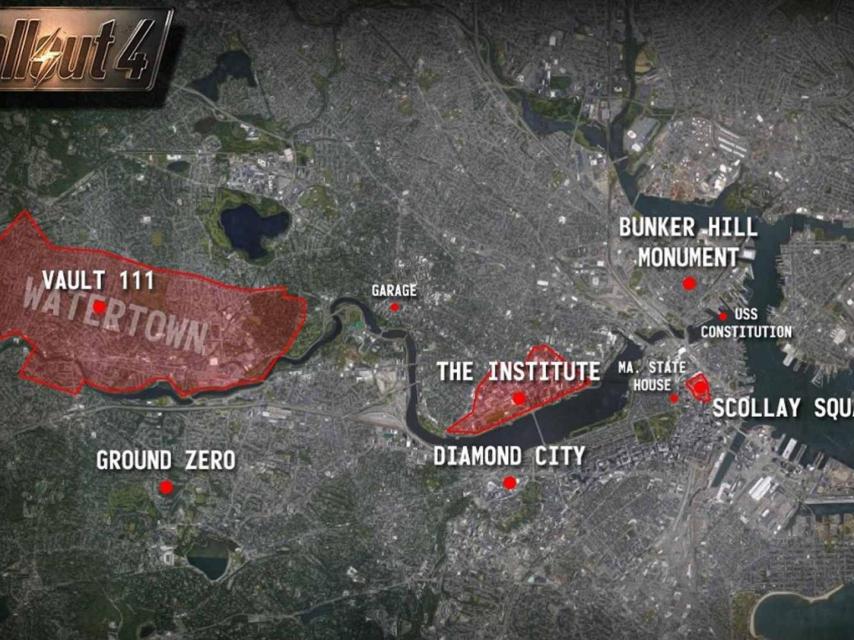 A lo largo del mapa se encuentran localizaciones que se pueden ocupar.