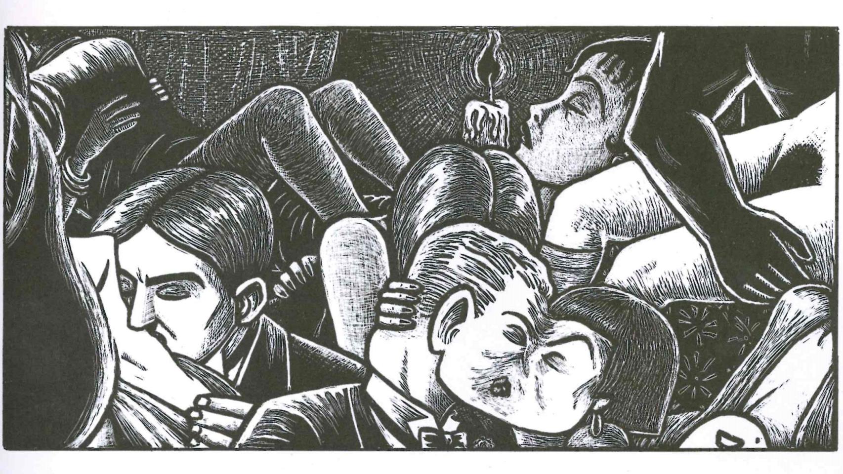 Una viñeta de La fiesta salvaje