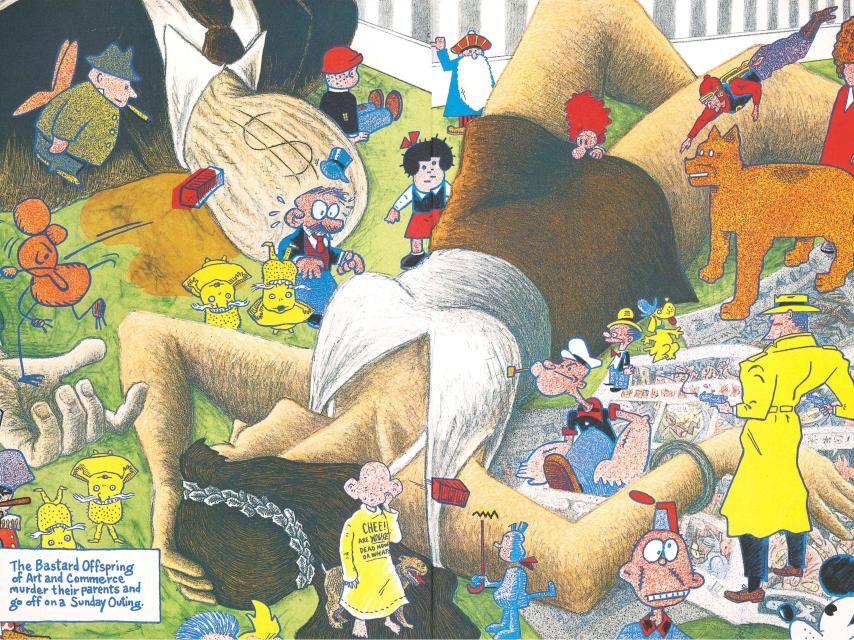 Fragmento de Lead Pipe Sunday, un grabado de 1990