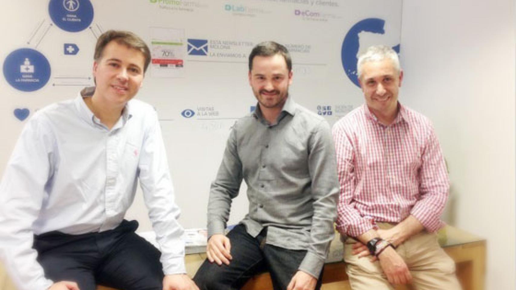 Los tres cofundadores de la empresa.