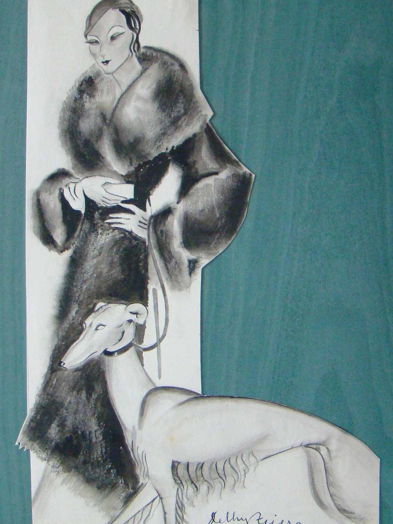 Delhy Tejero, número 6 de la serie La Venus del bolchevique, ilustración para la revista Crónica.