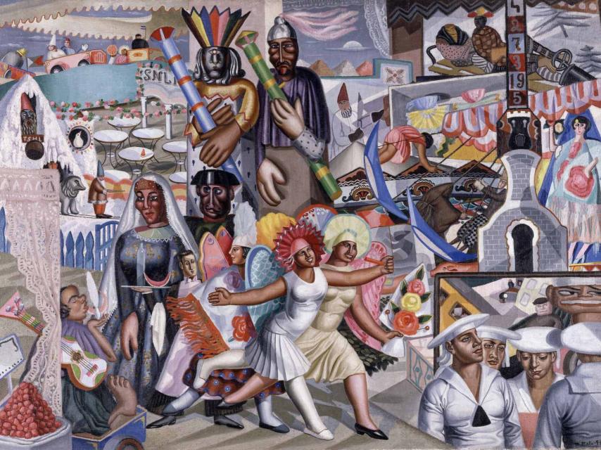 Maruja Mallo, La verbena, 1927.