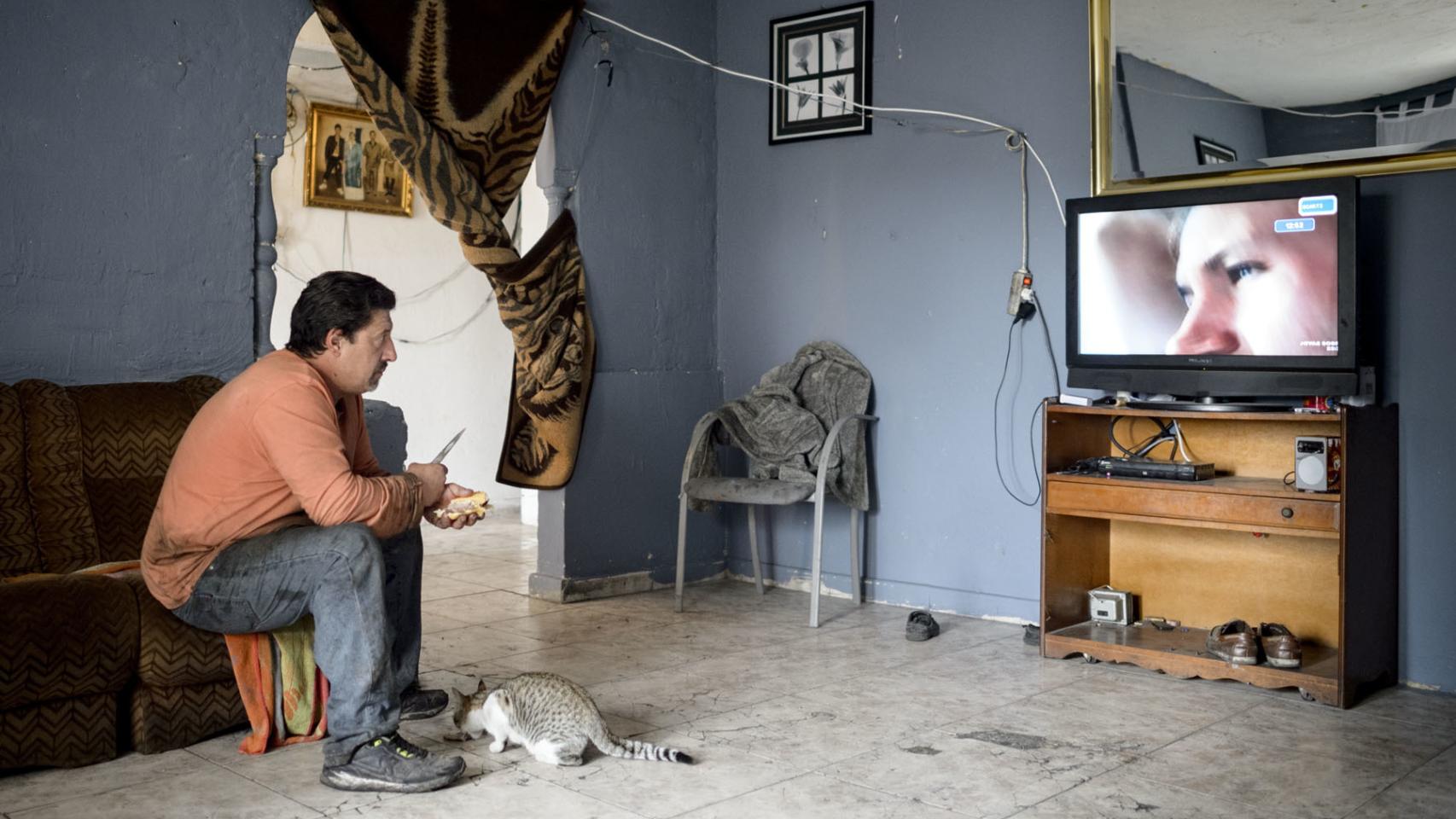 Interior de una casa del sector VI, en la Cañada.