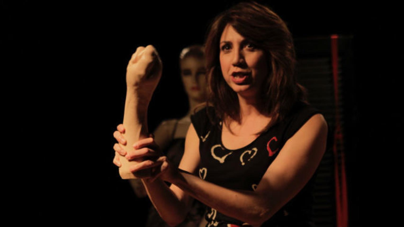 Pilar Ordóñez durante un momento del espectáculo