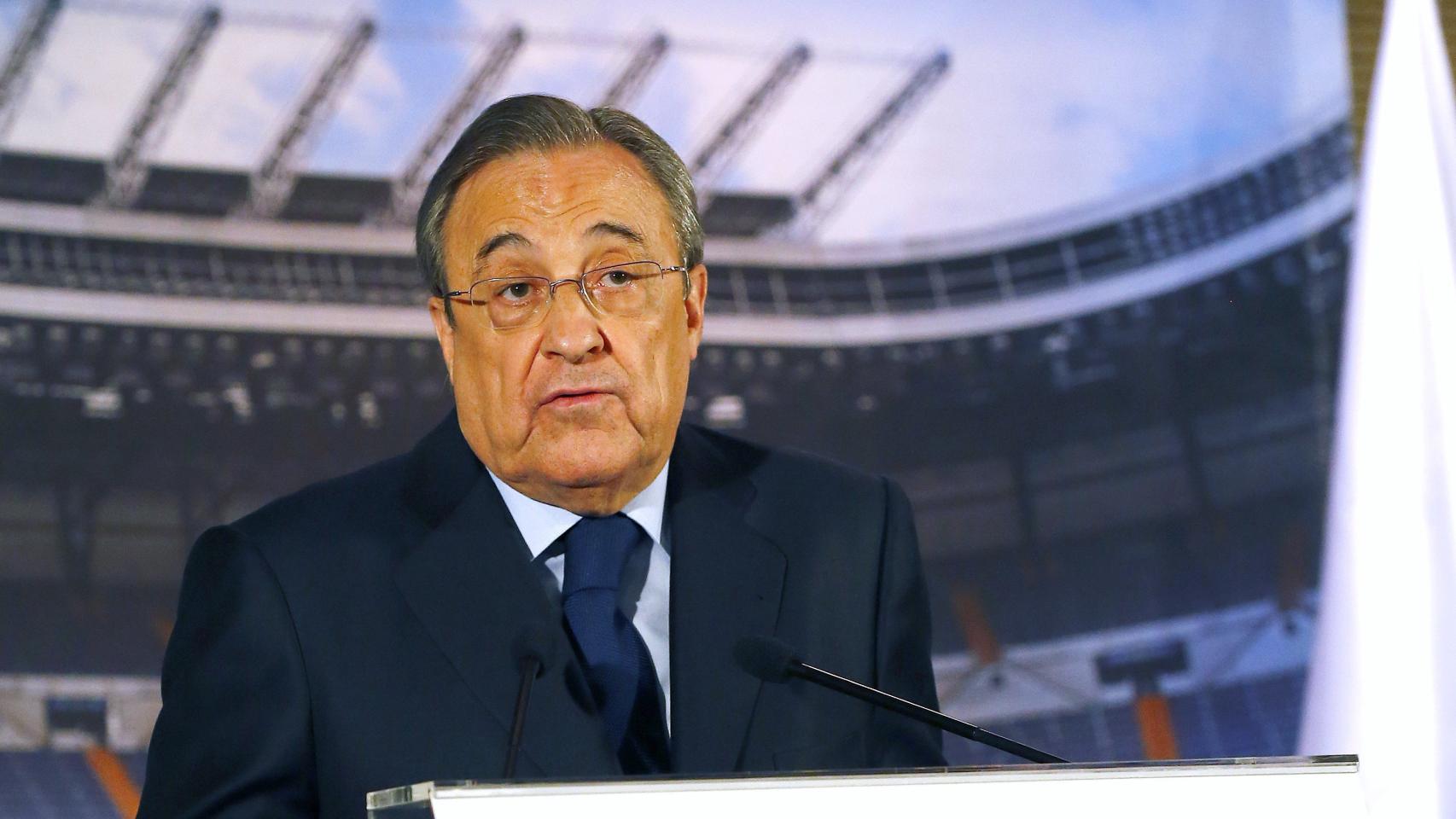 Florentino en rueda de prensa.