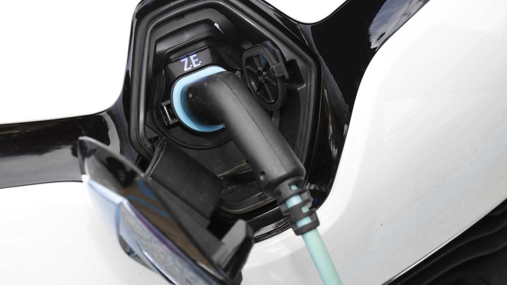 Un Renault Zoe totalmente eléctrico.