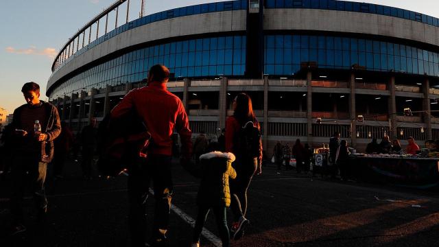 Estadio Vicente Calderón, campo del Atlético de Madrid.