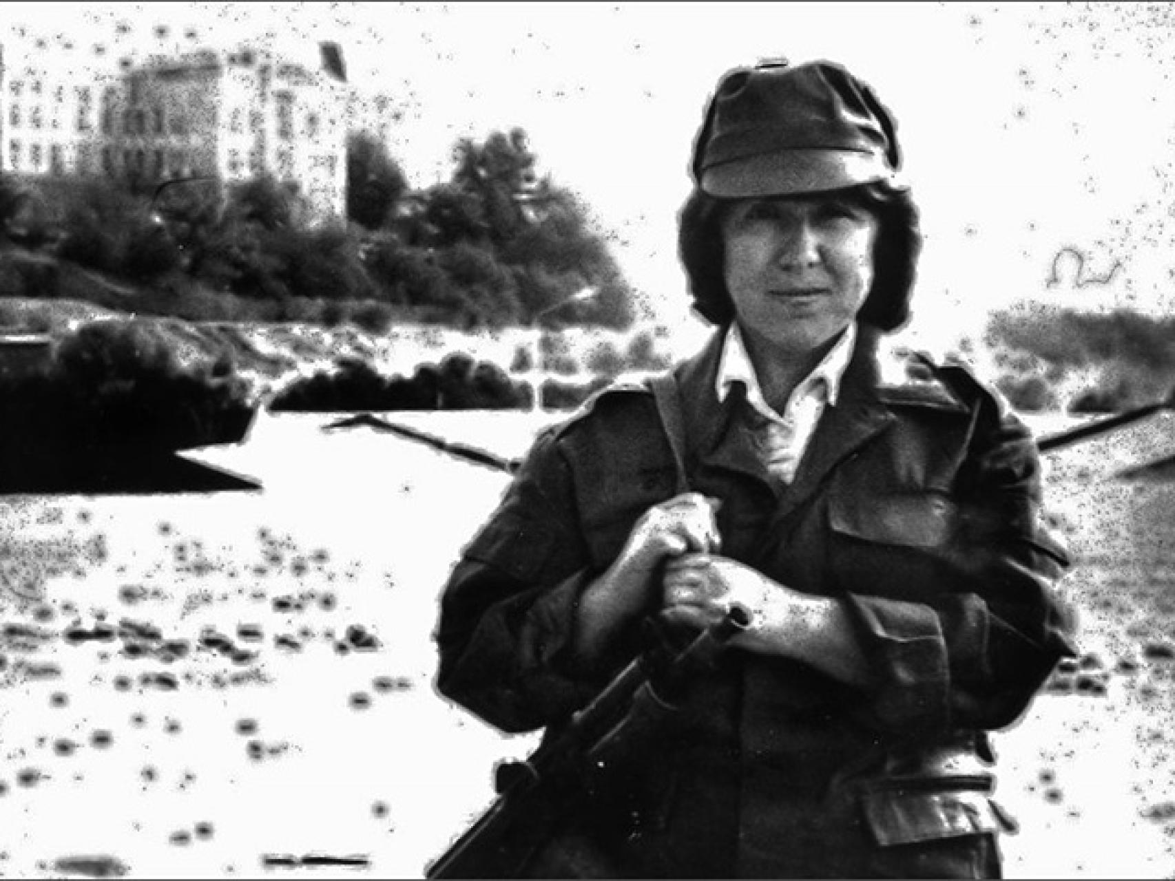 La periodista en Kabul (Afganistán), en 1988.