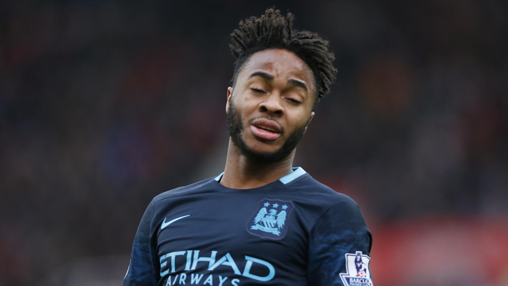 Sterling, en la derrota contra el Stoke City.