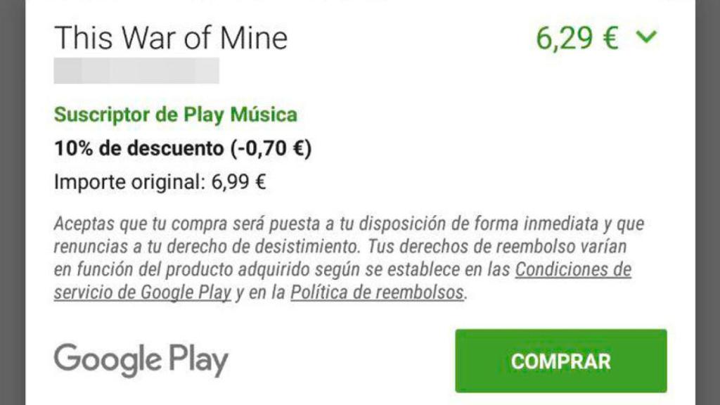 Google Play regala un 10% de descuento en todas las aplicaciones para los suscriptores de Play Music