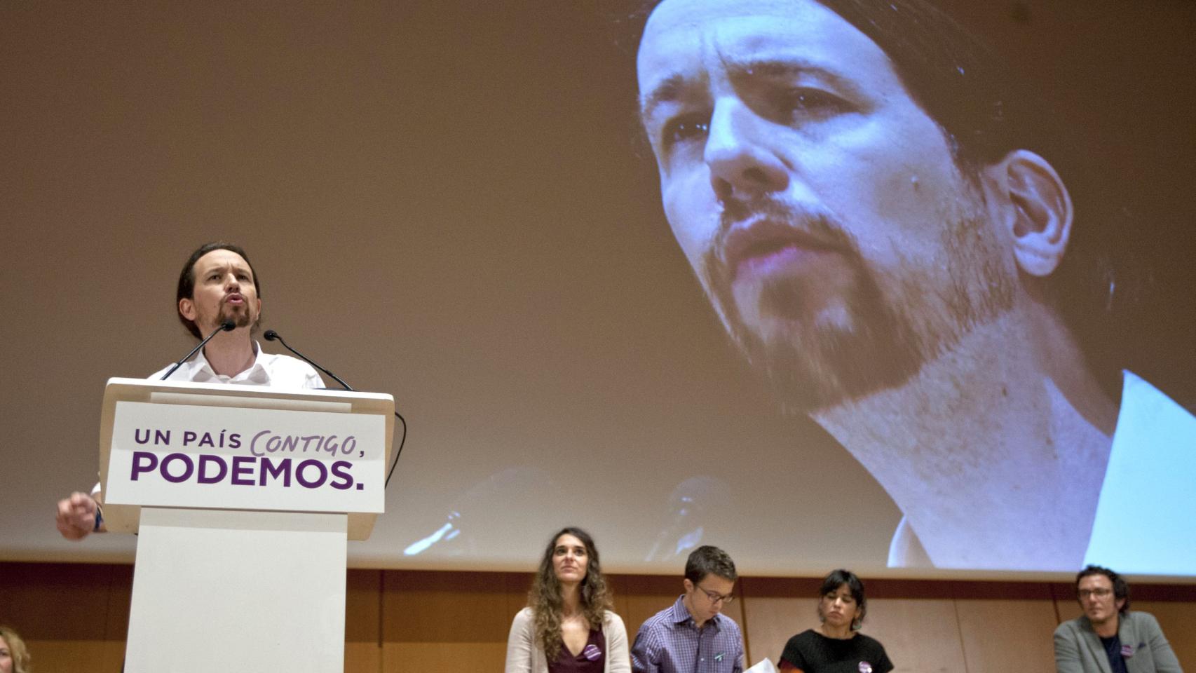 Iglesias durante un reciente mitin en Cádiz.