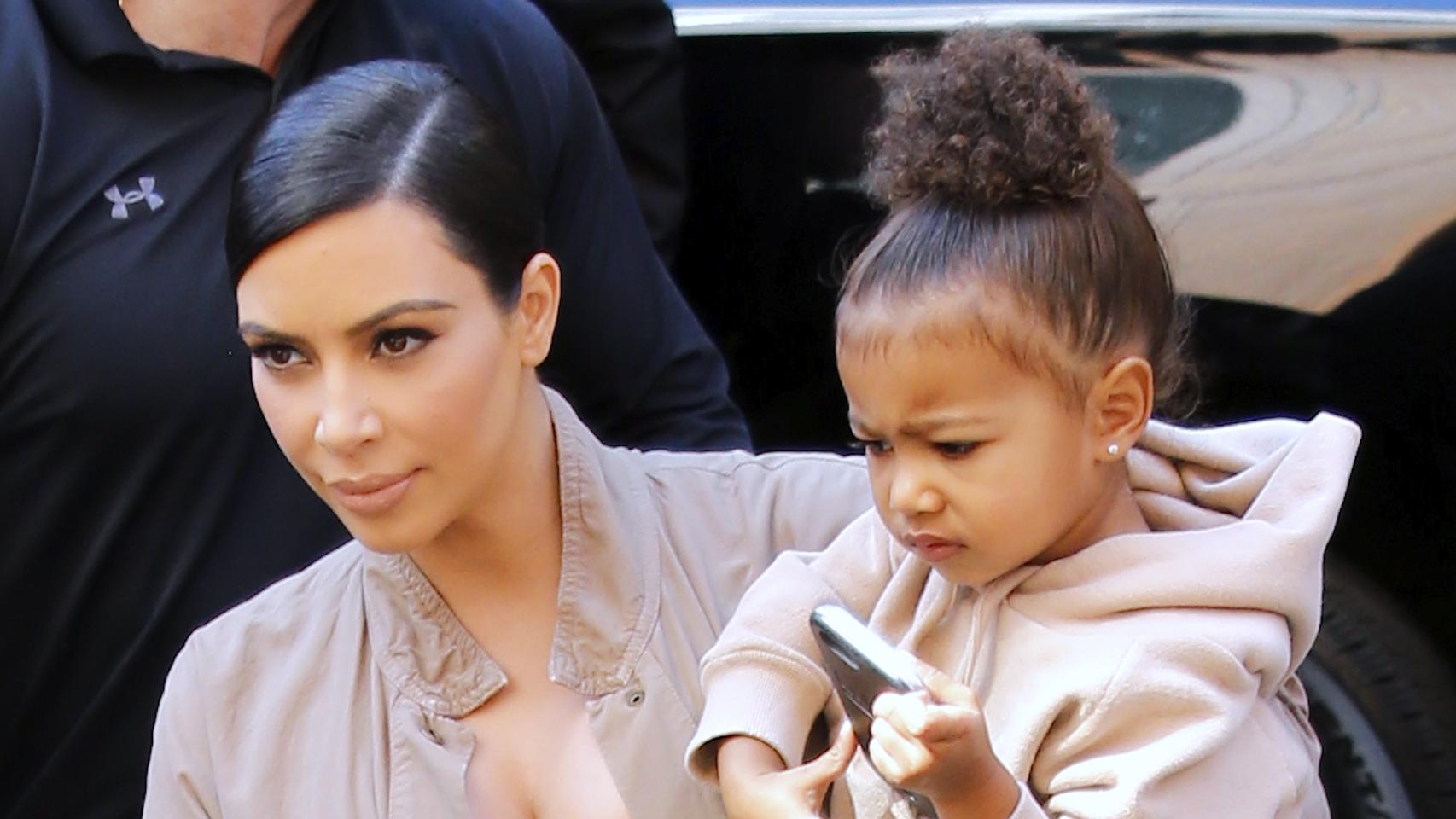 Kim Kardashian y North West en su última aparición en Nueva York
