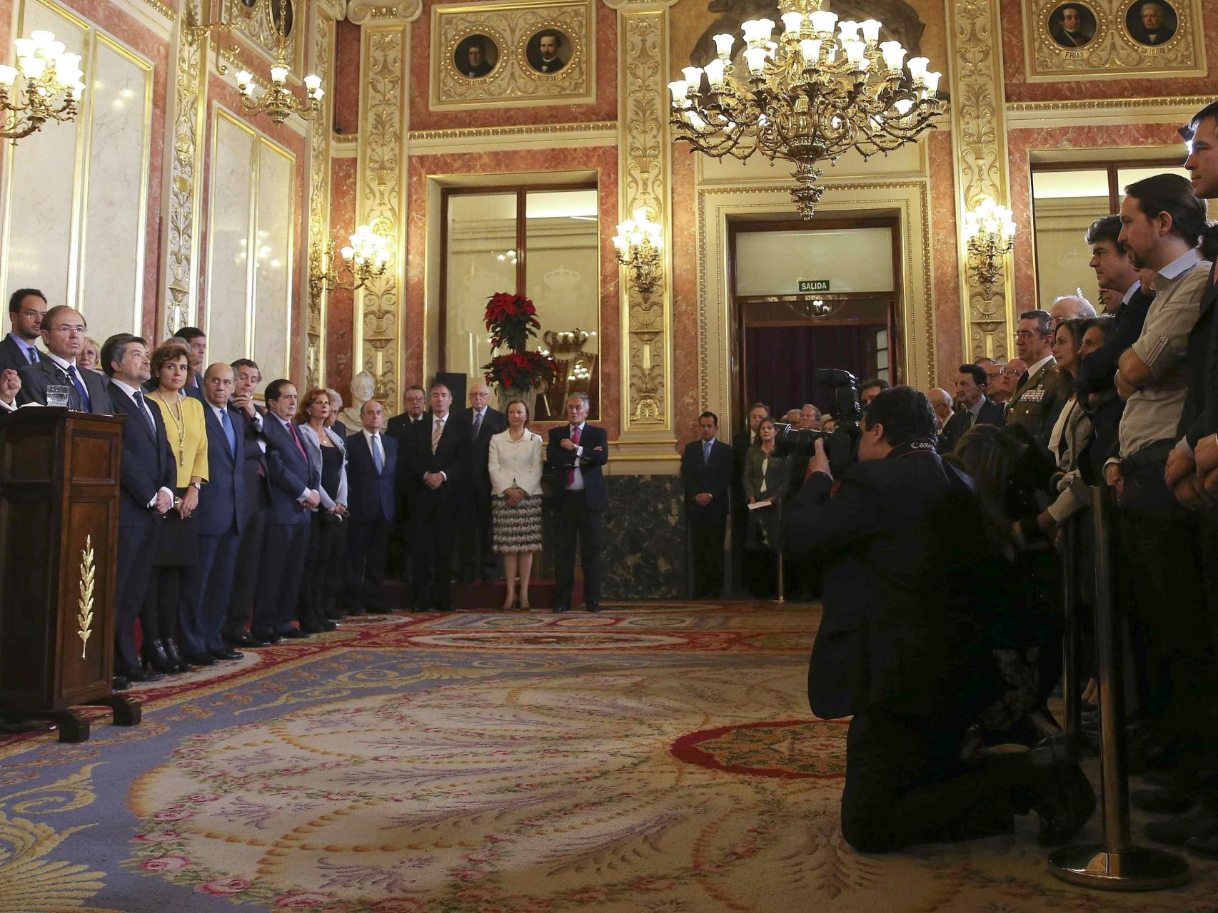 El Congreso de los Diputados, abarrotado de políticos.
