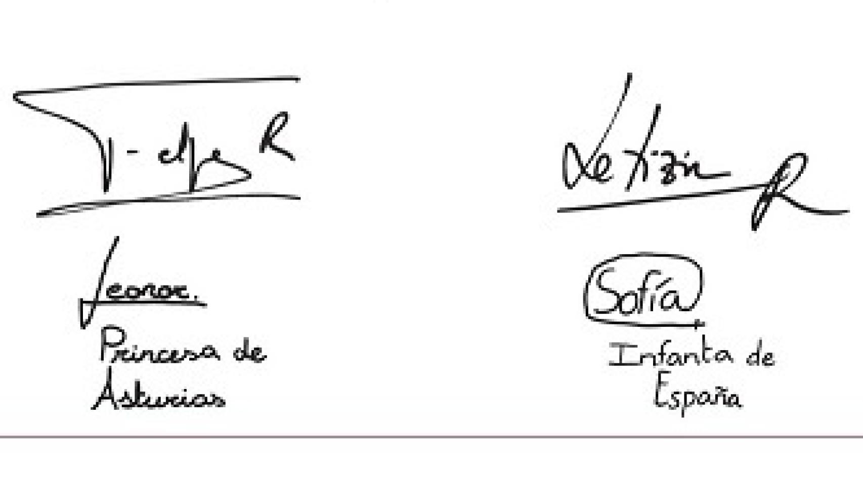 Las cuatro rúbricas de la Familia Real en la felicitación navideña