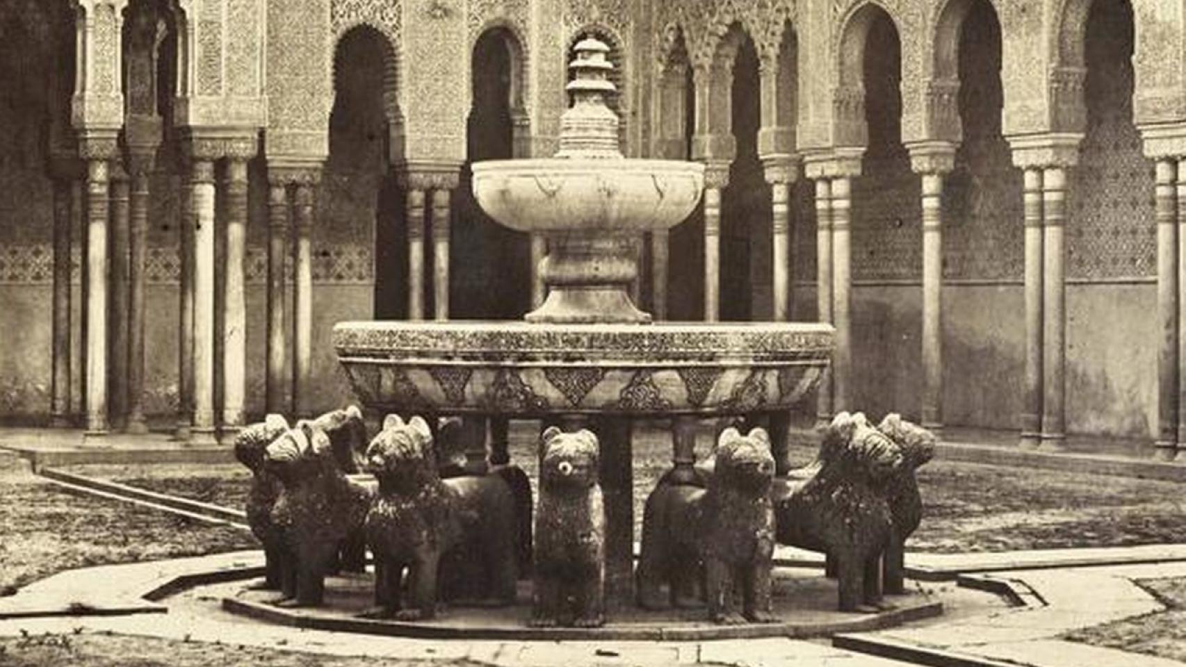 El Patio de los Leones, según Jean Laurent.