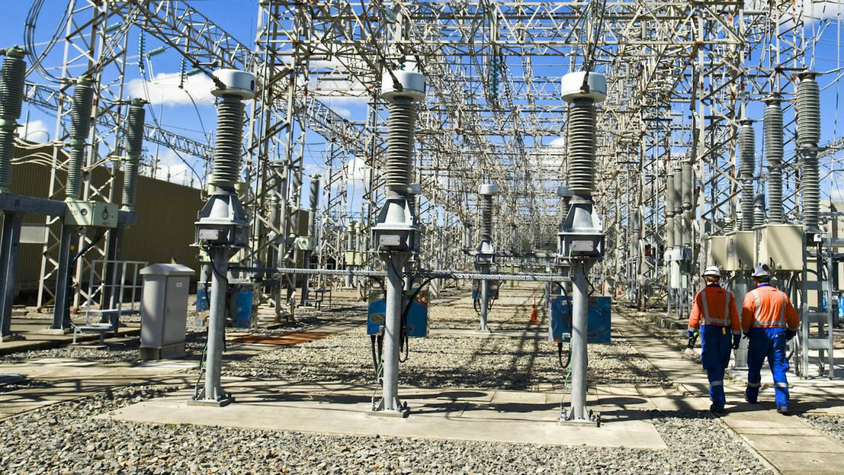 Planta de transformación  eléctrica en Australia.