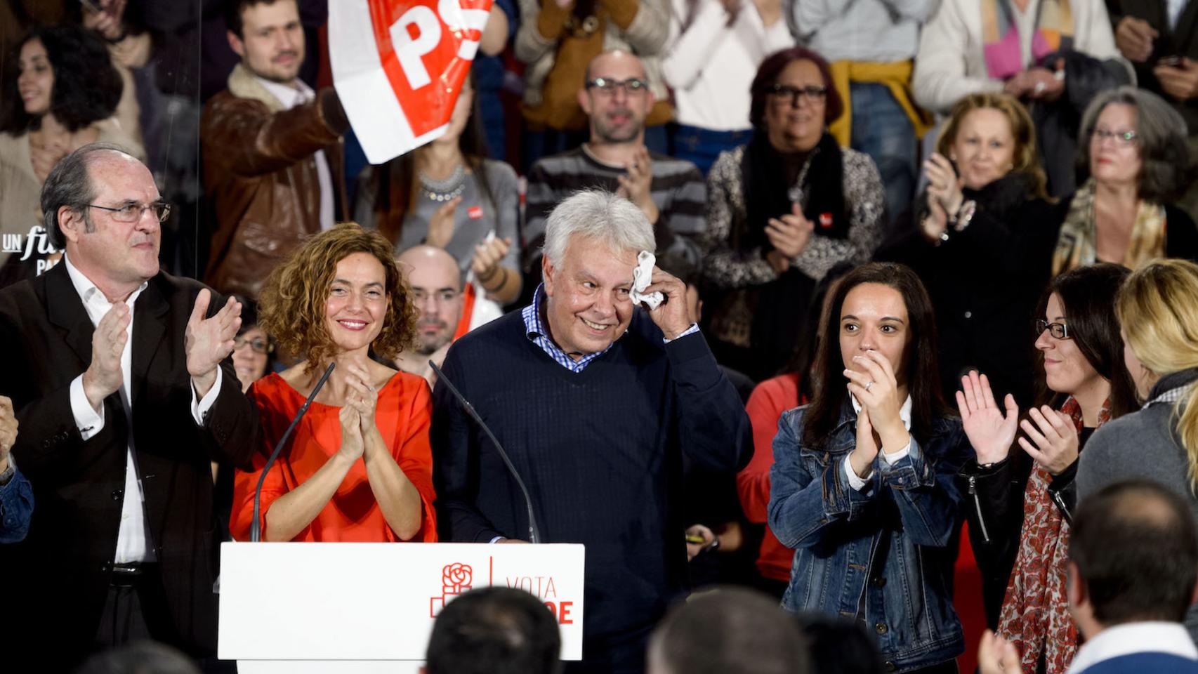 Ángel Gabilondo, Meritxel Batet, Felipe González y Sara Hernández