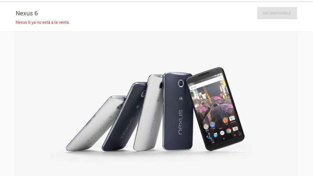 Adiós al Nexus 6. Google deja de venderlo