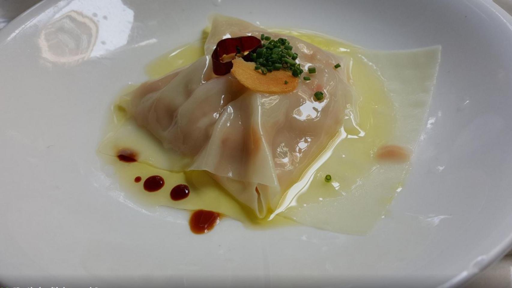 Uno de los platos del restaurante. Sacha